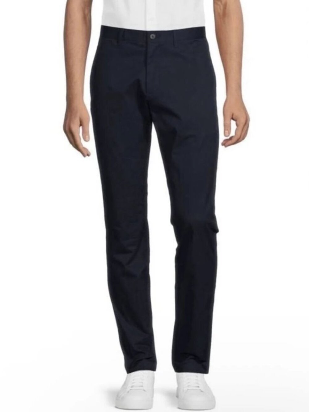Theory Haydin Straight Slim Fit Pant, Navy Blue Cotton Twill, Size 31x32, EUC